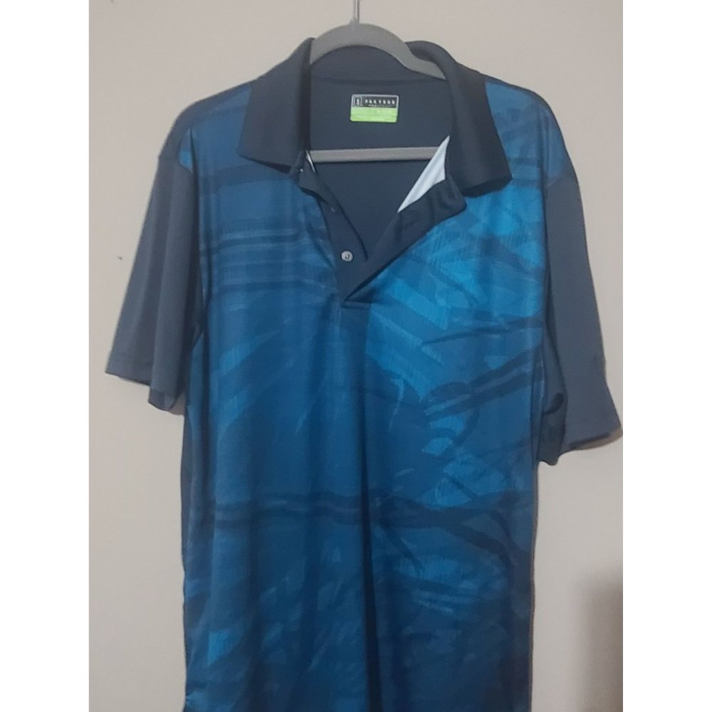 PGA Tour Polo Men's Golf Shirt XL Blue